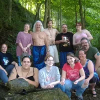August 26, 2007: At the sacred well at the Summerland Gathering